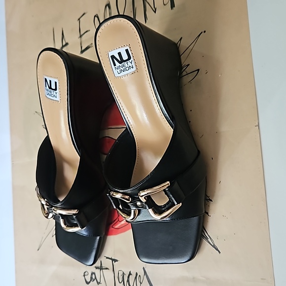 NINETY UNION Kelsy Wedge Heels - Picture 1 of 9